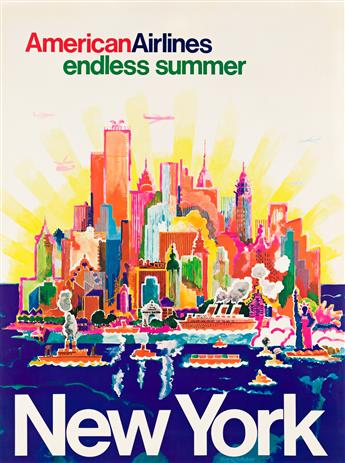 VARIOUS ARTISTS.  NEW YORK CITY. Group of 4 posters. Sizes vary.